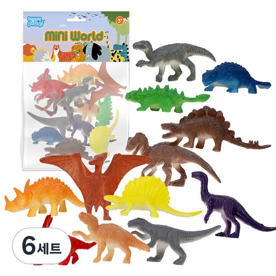 

Happy Play Figure Mini World Dinosaur Set of 12, Set of 6, popular toys in Korea