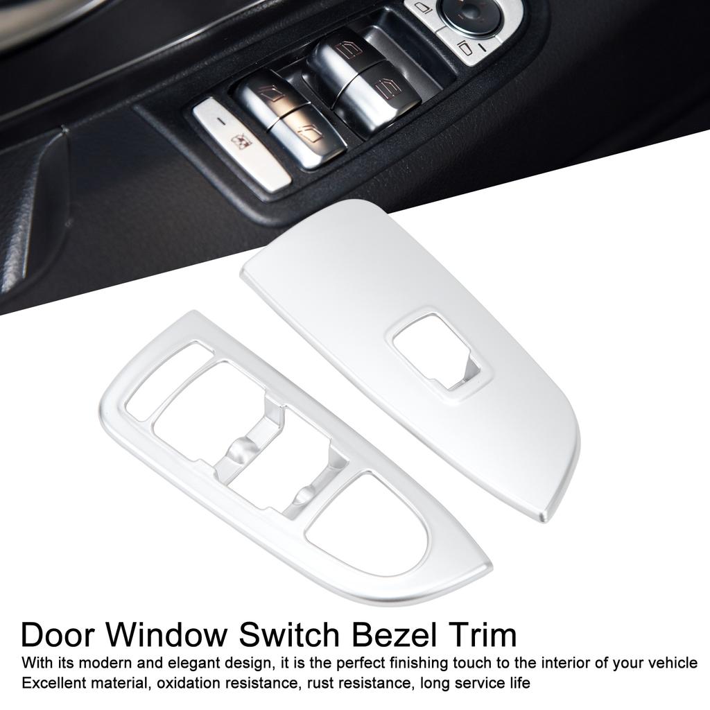 4-teilige Blende für Tür- und Fensterschalter, mattiert, schützende Tür- und Fensterschalter-Bedienfeldverkleidung für Mercedes-Benz Vito W447