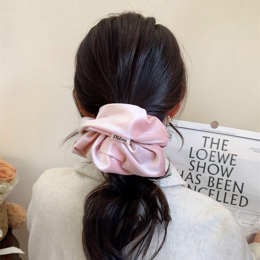 Solid Color Headwear Vintage Velvet Ponytail Holder Cute Rubber Hair Rope  Women Girl
