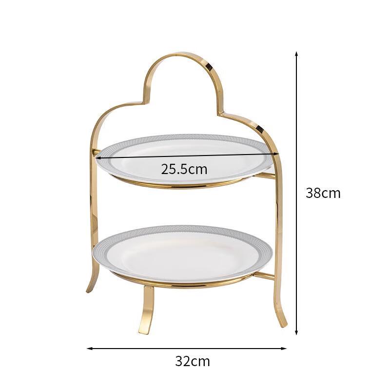 HANDUNYOU Stainless Steel Multi-tier Dessert Display Stand
