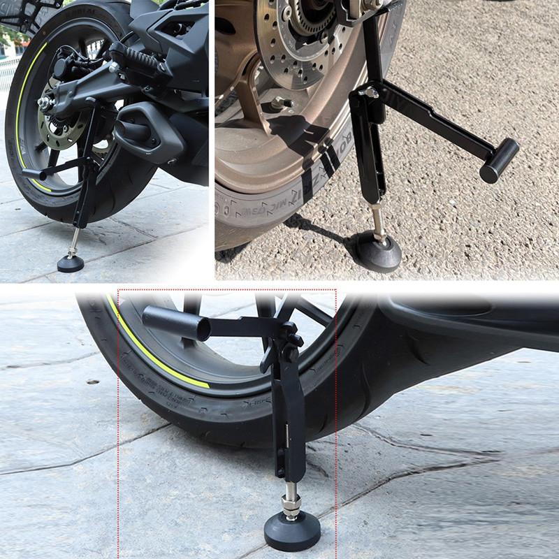 Portable Motorcycle Rear Stand Lift Labor Saving Foldable Wheel Chain Cleaning Maintenance Stand Jack Replacement