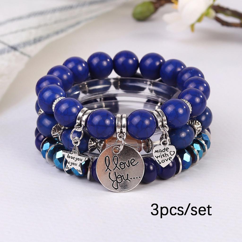 JYL TS Bracelet  Bohemian Elephant Heart Pendant Multilayer Brings Luck & Harmony