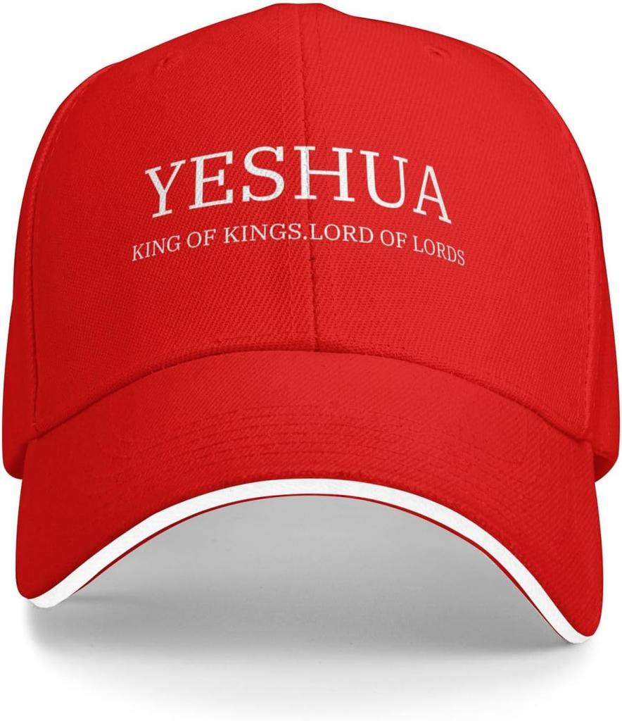 Yeshua King of Kings Lord of Lords Religious Baseball Cap Polyester Adjustable Outdoor Hat