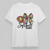 Women's Plus Size Trend Breathable Classic T-Shirt Mens Womens Tees Top Softball Mama Glove Bow Tee