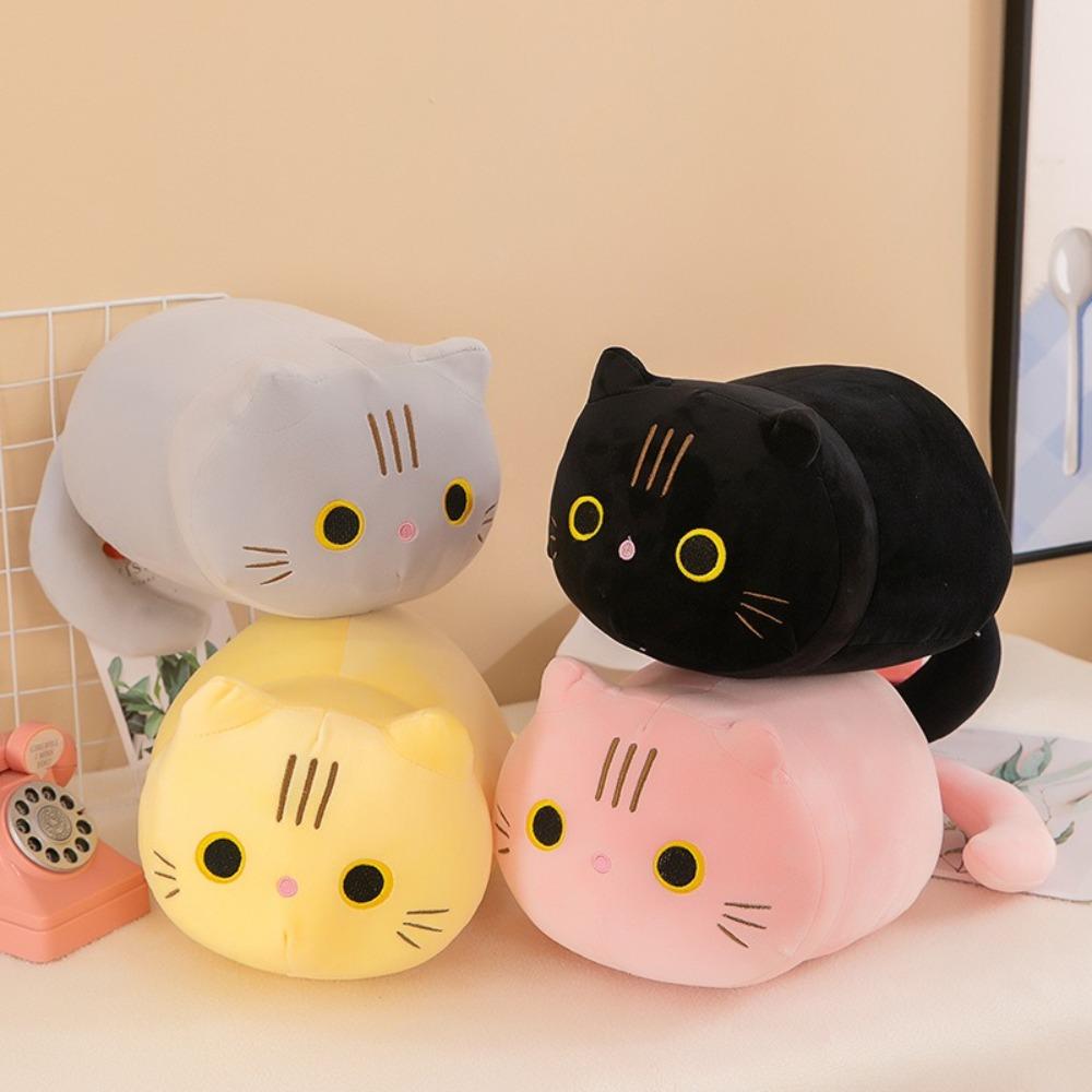 Soft Cute Cat Plush Cat Toy Stuffed Animal Gifts Cat Pillow Home Decor Sofa Cushion Home