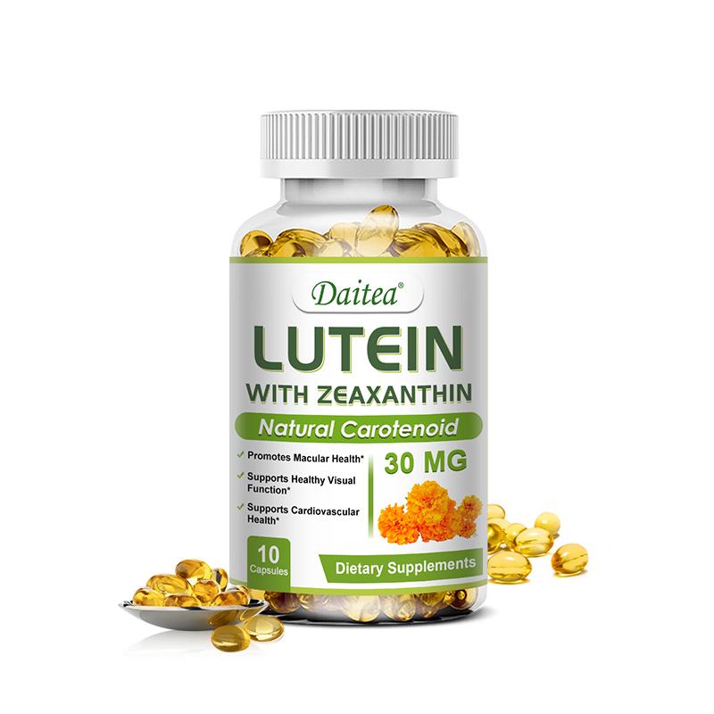 Capsule di Luteina con Zeaxantina, Estratto di Petali di Calendula, Integratore Alimentare da 120 Pezzi