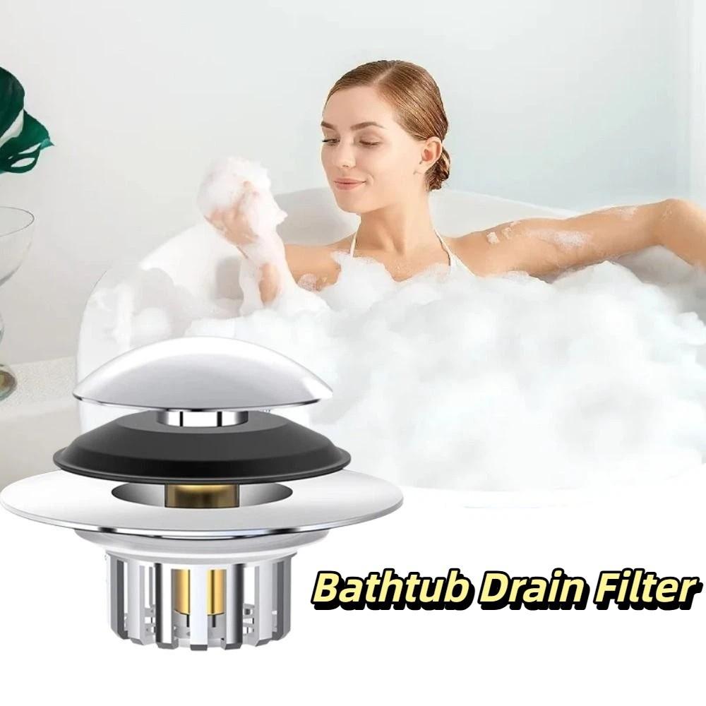 Lift And Turn Tub Stopper Drain Cover Drain Hair Catcher Drain Protector Pop Up Stopper  Drain Hole