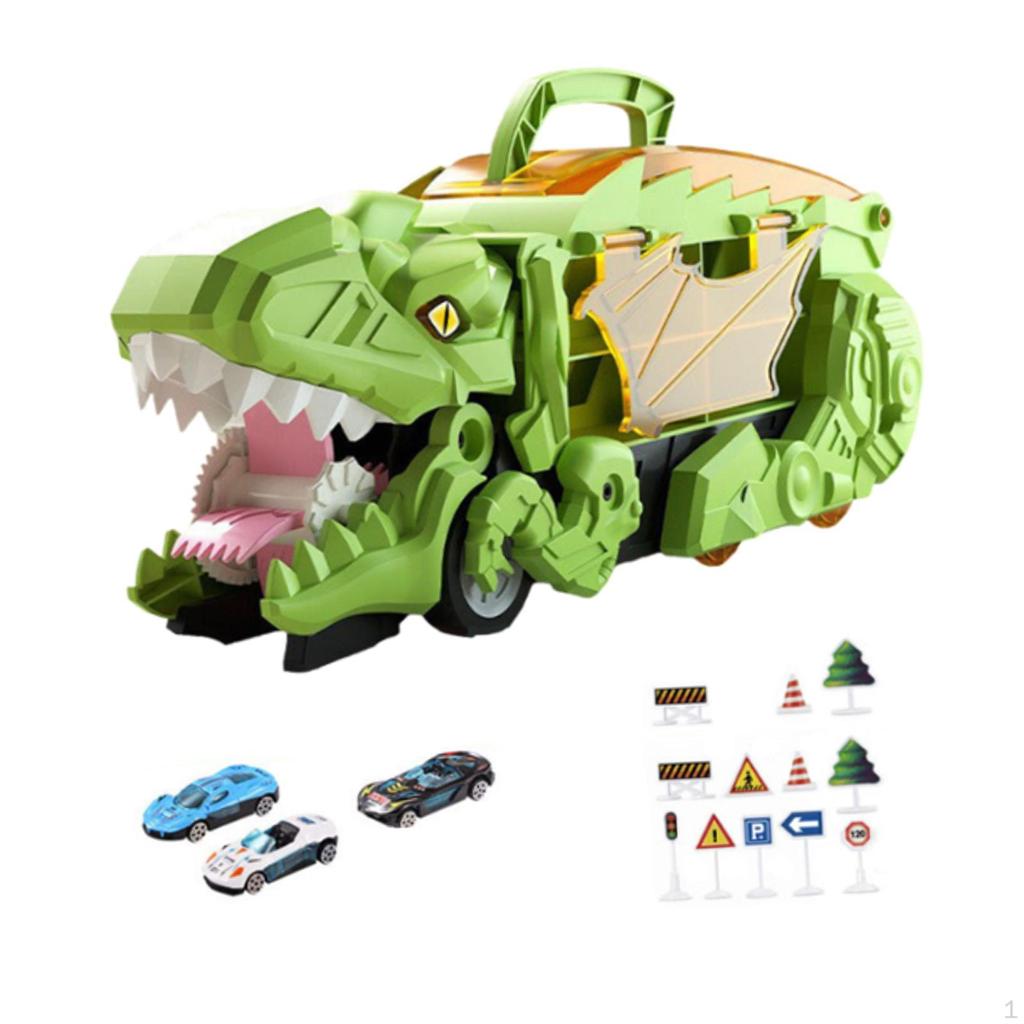 Children's Truck Toy, Transformable Dinosaur Car, Interactive Portable And Creative, Dino