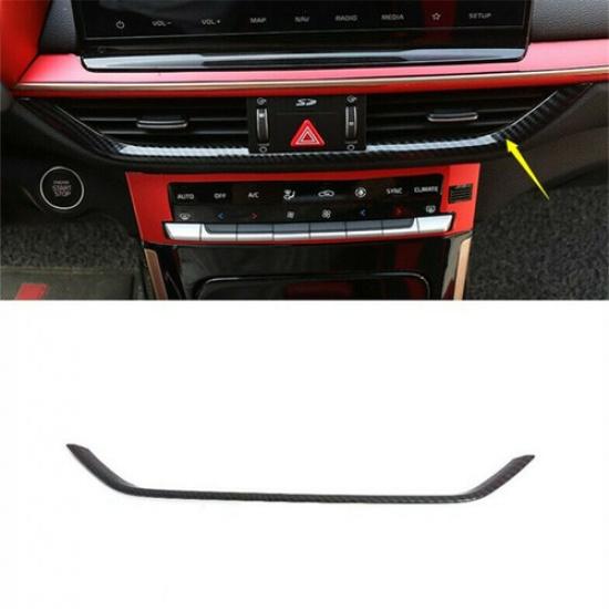 Carbon Fiber Center Air Vent Outlet Cover Trim for Kia K3 Forte Cerato 2019-2021