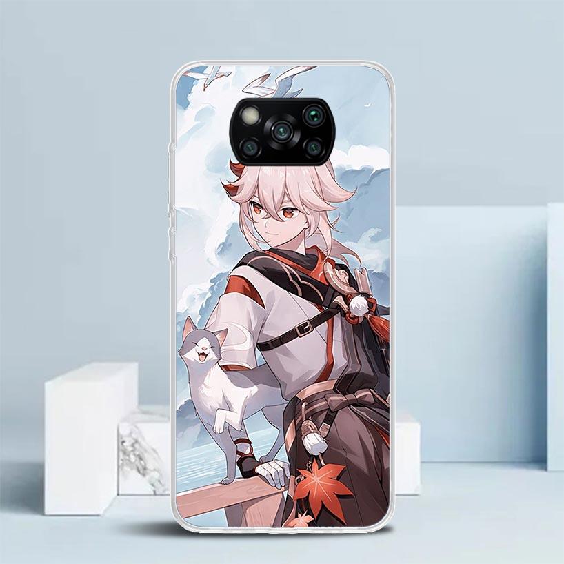 Kazuha Genshin Impact Phone Case For Xiaomi Poco F7 Ultra X5 X6 X7 Pro M7 Redmi 15C 15 13C 13 12C 12 10C 10 10A 9 9C 9A 9T Cover