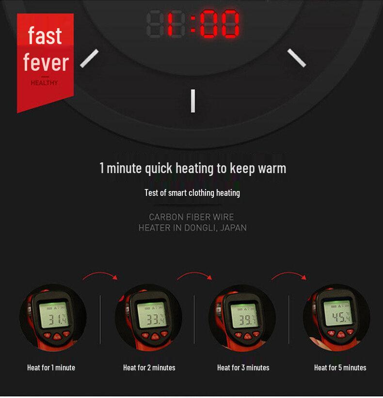 Men's Smart Heated Vest with USB - Thickened Electric Heating for Extra Warmth