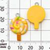 12-Color Resin Cartoon Lollipop Charms for DIY Jewelry