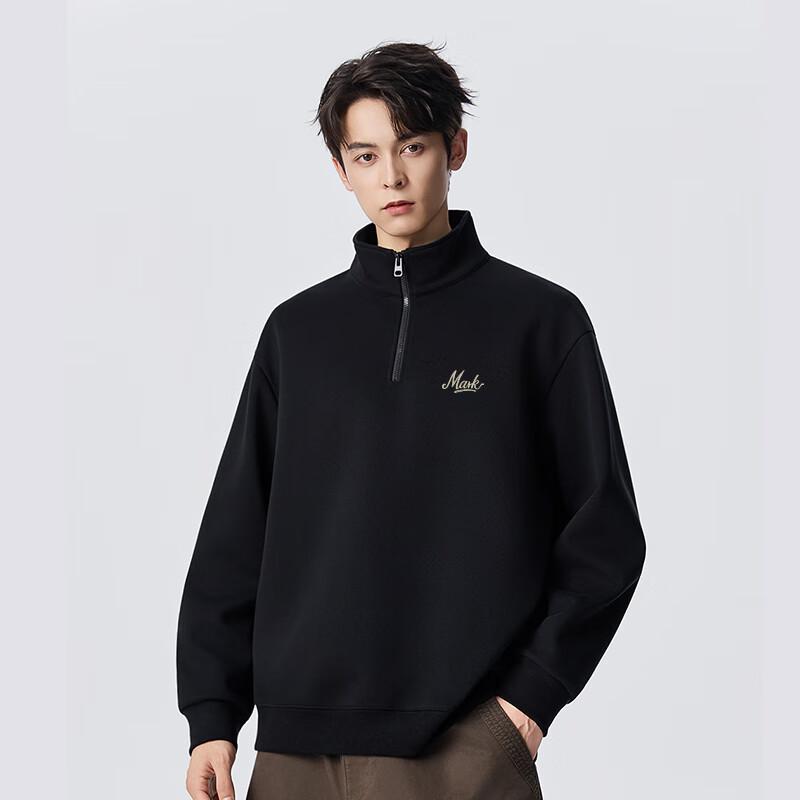 Mark Fairwhale Men's Half-Zip Stand Collar Sweatshirt