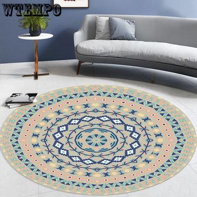 Ethnic Retro Style Round Carpets Bedroom Carpet Living Room Rugs Simplicity Study Cloakroom Lounge Rug