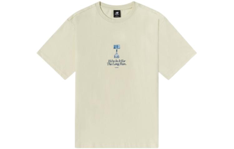 New Balance ANB SS22 T Shirt Men s Beige AMT22377-CIW XL