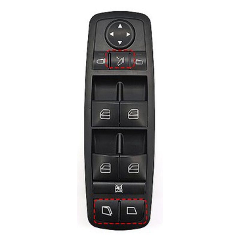 Authentic Car Electric Window Control Panel Switch Electric Power Master Switch High Version For Mercedes Benz W251 W164 2518200