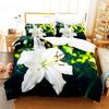 Pink Lotus Duvet Cover Set Stream Water Natural Jingguan Bedding Set Full 200x200 220x240cm For Women Kids Bedroom Decorations