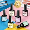 Limegirl 6 Color Macaron Nail Gel Polish Set - Spring Summer Pastel Colors, Ice Cream Shades, Long Lasting & Quick Dry