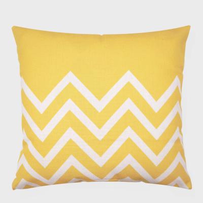 Nordic Geometric Yellow Stripe Christmas Pillow Cover Home Decorative Throw Pillows Linen Pillow Case Office Cushion Cover Peach skin 18*18(CM)-1Pcs