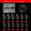120-Piece Reusable Nail Extension Kit: Glue, Mold & Crystal Nail Pieces