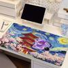 Mouse Pad Pokemon Notbook Gamer Keyboard Pad NonSlip Rubber Pc Computer Desk Mat Gengar Starry Night Oil Painting Gamer MousePad