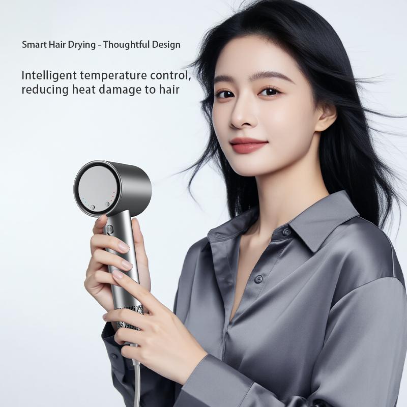 1500W 110000 RPM High Speed Hair Dryer 25m/s Strong Wind LED Display NTC Constant Temp 12+1 Gears Hot Cold Cycle Overheat Protection Home Salon