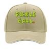 Pickleball Logo  Adjustable Lightweight  Urban Style Snapback with Green  Orange  Outdoor Sport Sandwich Baseball Cap