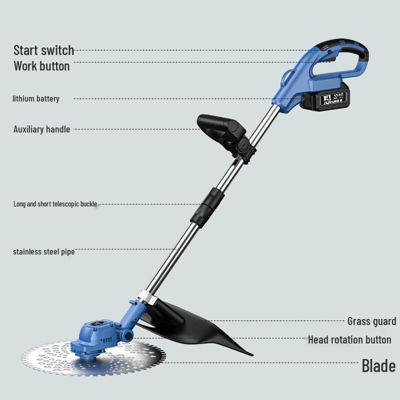 LEPSEN Cordless Electric Weed Trimmer CN plug (adapter included)