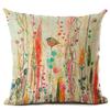 Premium Quality Watercolor Art Polyester Throw Pillow Case For Elegant Home Decor