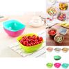 Versatile Food Grade Plastic Square Fruit Plate Colorful Serving Bowl Candy Dish