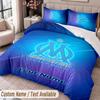 Olympique Marseille FC Printed Bedding Set Custom Name Text 1 Duvet Cover 2 Pillowcases For Bedroom