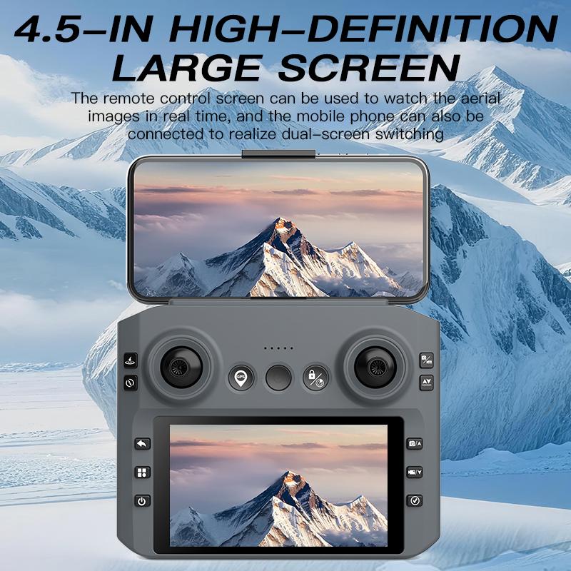 KF107 GPS Drone 4K Professional HD Dual Camera 5G WIFI With Screen 360°Obstacle Avoidance Brushless Foldable Quadcopter Dron Toy