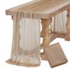 Caminho de Mesa Macio Rosa Blush Poeira Gaze Rústico Boho Natural Casamento Festa Chá de Bebê Jantar Ornamento Decoração