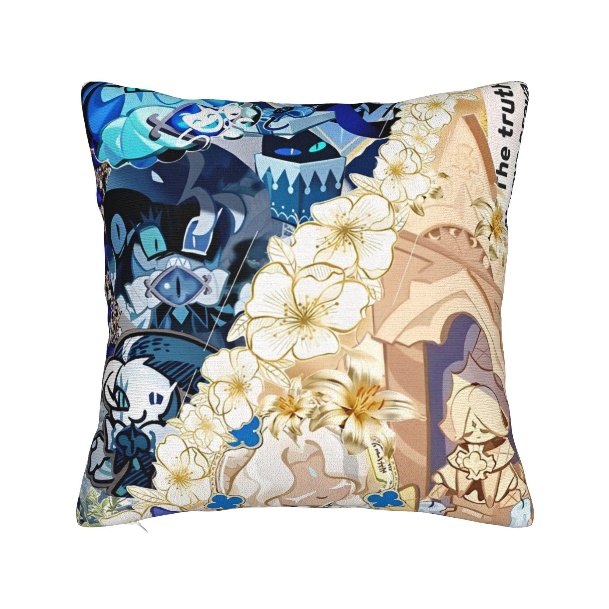 

Decorative Pillowcase Cookie run kingdom Accessories Home Throw Pillow Case Cover Square Multi-Size 12x12Inch