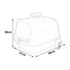 Cat Litter Box with Lid Enclosed and Covered Toilet Anti Splashing Easy to Clean Kitten Potty
