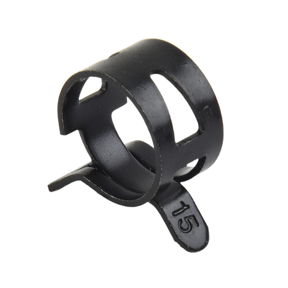 Bezpieczny i Niezawodny 10 szt. Czarny Zacisk Sprężynowy do Węża Wąż Silikonowy Paliwowy