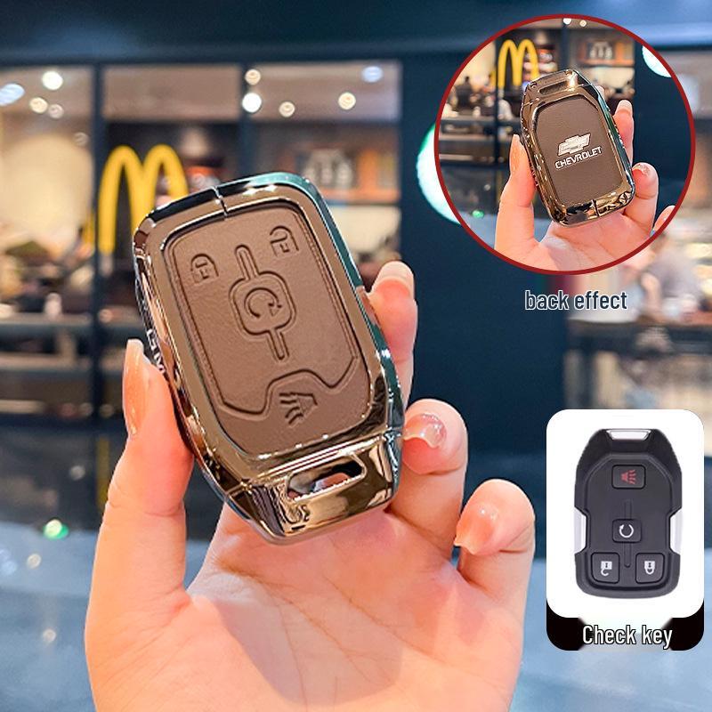 Chevrolet K5 Trax Cruze Sleuteletui - Star Milesuo Metalen Gesp Volledige Dekking Shell