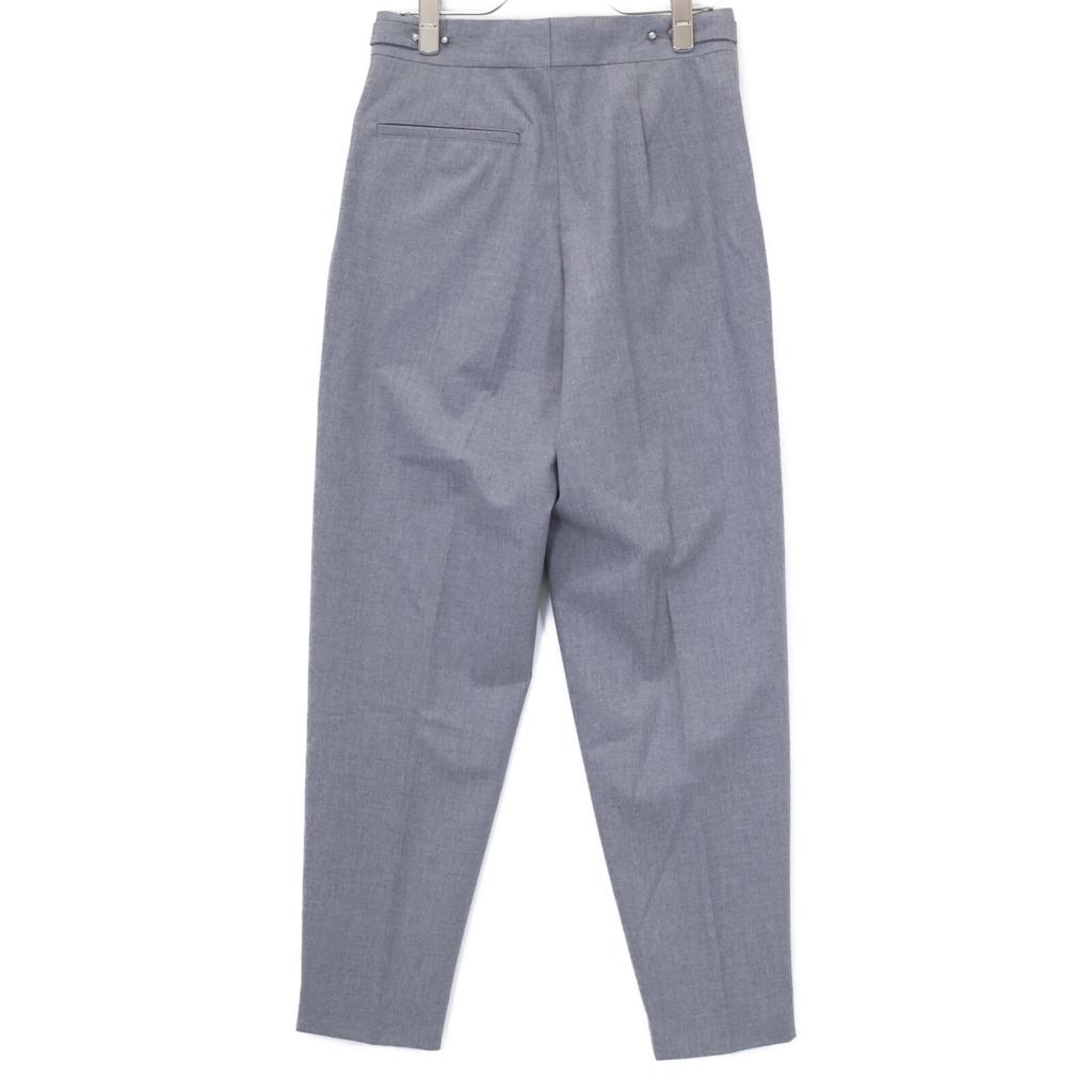 HYKE 241-13280 24Stainless Steel Gray One-pleat Slacks Bottoms 1 grayUsed