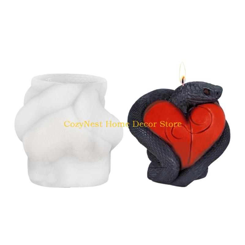 92MF Snake Heart Silicones Mould Molds Casting Mould Easy Release Epoxy Resin Molds Craft Supplies