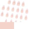 Hot-selling gradual change wearing nail French white simple manicure almond-shaped false nail wearing nail piece