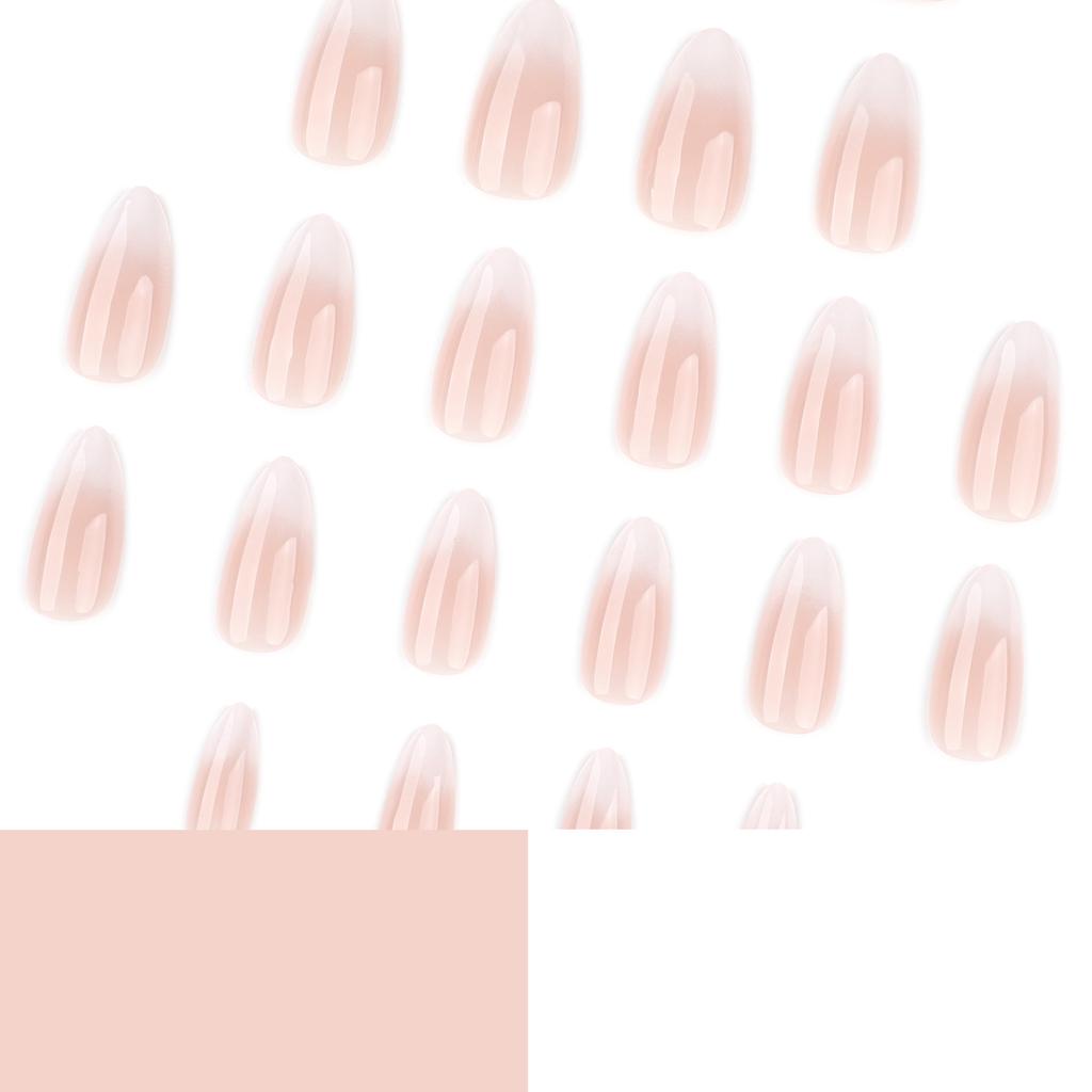 Hot-selling gradual change wearing nail French white simple manicure almond-shaped false nail wearing nail piece