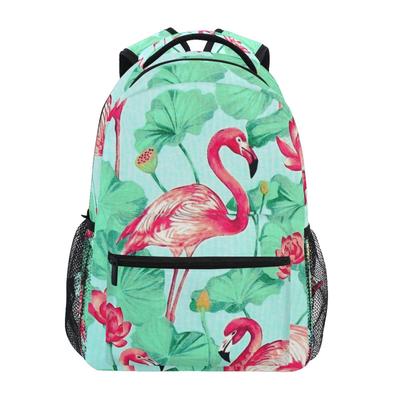 New Schoolbag Women Large Capacity Flamingo Print Backpack for Children, Girls School Backpack Teenagers Backpack