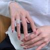 Xiaomi 925 Sterling Silver Rings for Women Couple Minimalist Handmade Simple Wheat Snake Zircon Ring Fine Jewelry Gift Prevent Allergy