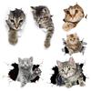 Personalized 3D Cartoon Cat Car Decal - Cute & Funny Scratch Cover Sticker
