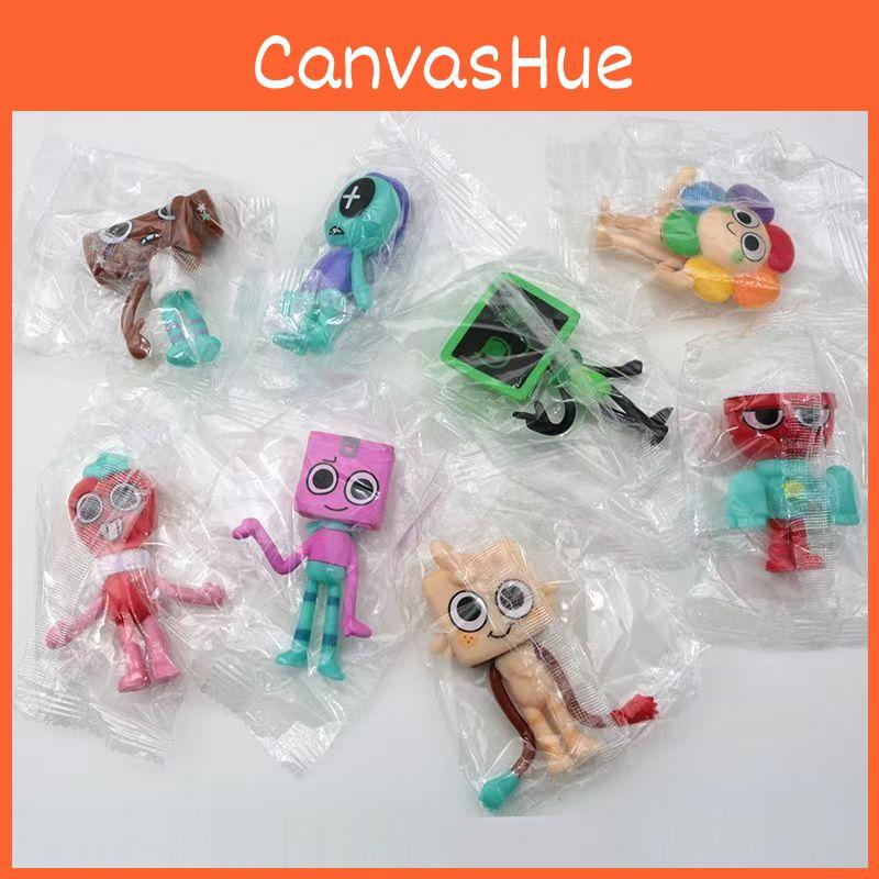 Dandys World Cute Pvc Doll Figurine Set Of 8 Anime Character Perfect Decor Home