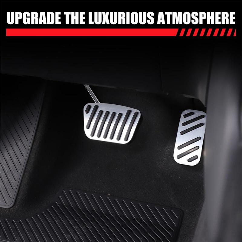 ABLZ-Car Brake Pedal Gas Accelerator Pedal Cover For Toyota Land Cruiser 250 Prado LC250 2024 Accessories Stainless Steel
