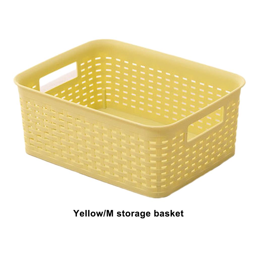 Plasticforte Laundry Basket - For Organizing Office Supplies Bathroom Essentials Basket With Handles Storage Organizer