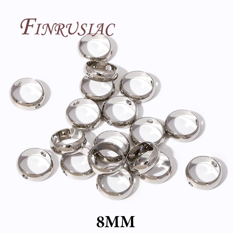 

Multi Types Brass Metal Circle Frame Connectors Spacers Bead,14K/18K Gold Plated Round Bead Frame For DIY Beading Jewelry Making 20 pcs