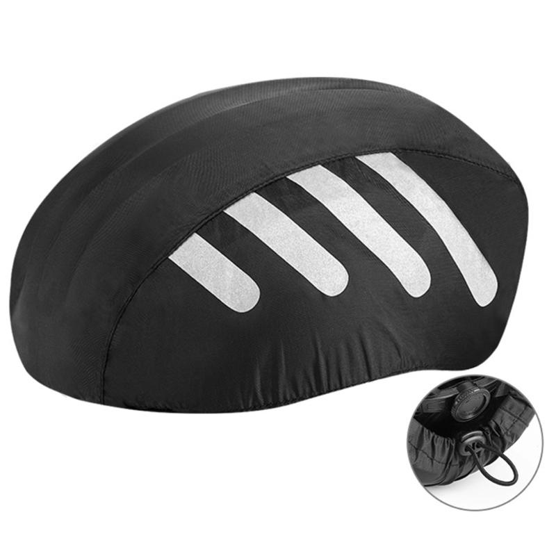 Cyclings Bicycles Helmets Rain Cover with Reflectives Strips Waterproofs Windproofs Bicycles Helmets Cover Cyclings Ride Gear