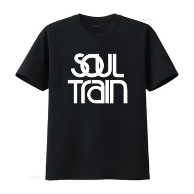 Soul Train Klassiek Logo T-shirt vintage Gewassen streetwear Veelzijdige designer kleding homme grafisch Unisex Top Voor Dagelijks Gebruik